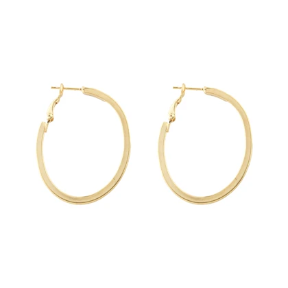 گوشواره زنانه حلقه‌ای مدل بیضی