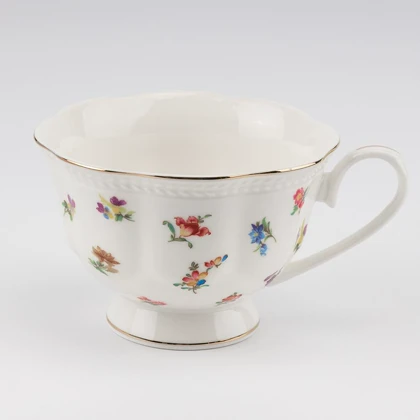 سرویس چای و قهوه خوری 6 تایی گل‌دار