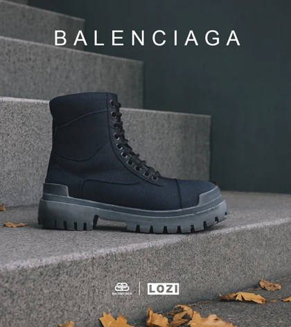 بوت مردانه سرمه ای BALENCIAGA مدل 6739