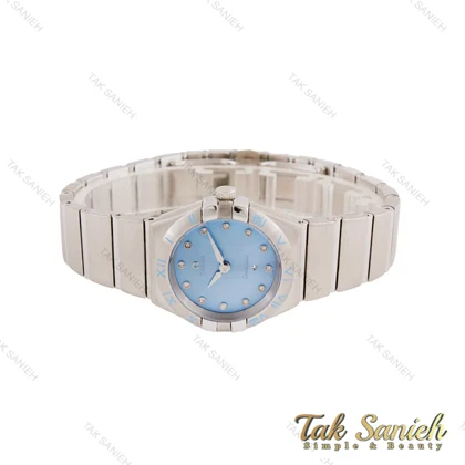 ساعت امگا کانسلیشن زنانه نقره ای صفحه آبی Omega-4600-L