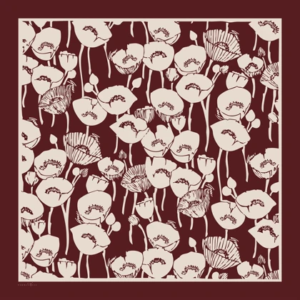 روسری ابریشم توییل گلباران