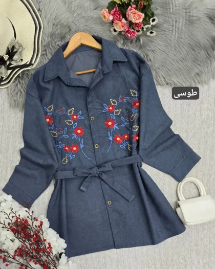 مانتو گلدوزی پرگل