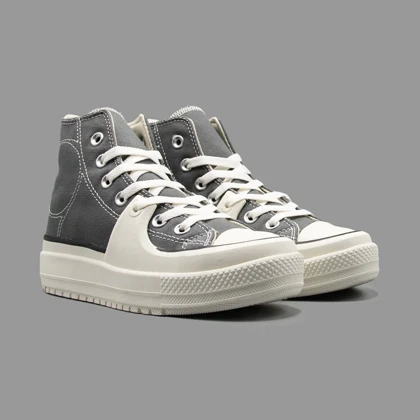 کانورس کانستراکت طوسی ساق‌دار Converse Construct Gray Hightop
