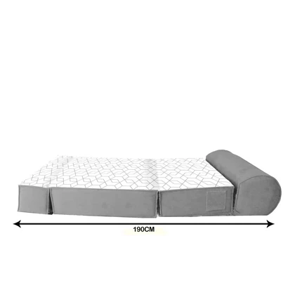 کاناپه تخت شو یک نفره پترن هندسی مدل M1013