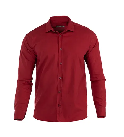 پیراهن اسپرت کتان مردانه آستین بلند Polo