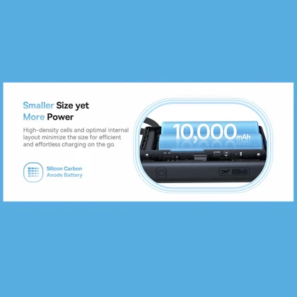 پاور بانک 10000 تایپ‌سی 45 وات و USB بیسوس PPPG-1W45C P10076803123