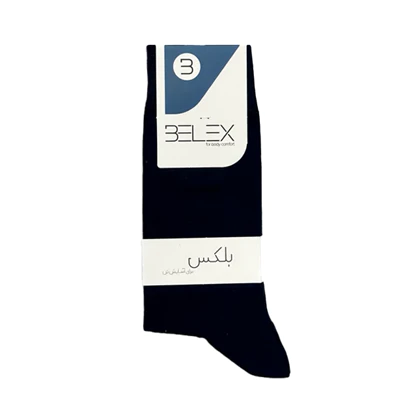 جوراب ساق‌دار مردانه سوپر پنبه طرح 2 بلکس (نیکوتن پوش)