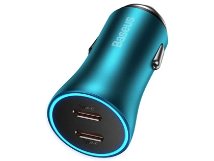 شارژر فندکی فست شارژ ماشین تایپ‌سی 40 وات بیسوس GJP000013