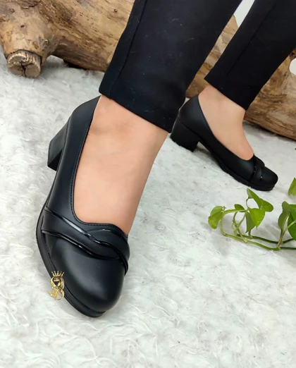 کفش طبی مجلسی مدل گلی کد 543