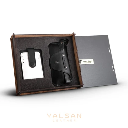 ست هدیه چرم یلسان مدل ایشا کد 198-NVD-GN