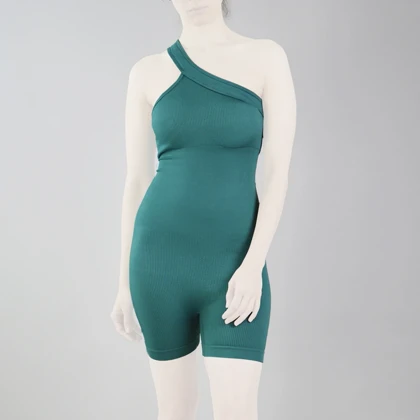 اورال سرهمی کوتاه ورزشی زنانه مدل ReDrop سبز آبی(استوک)