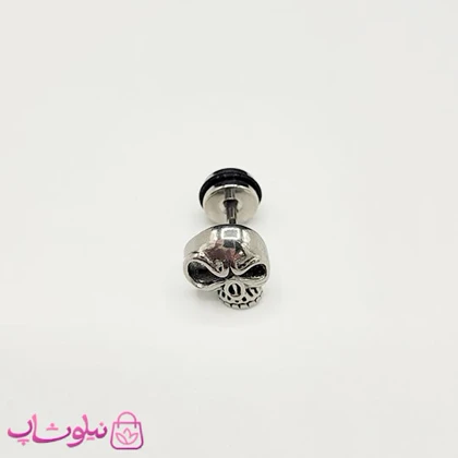 پیرسینگ گوش طرح سر اسکلت فانتزی کد 85