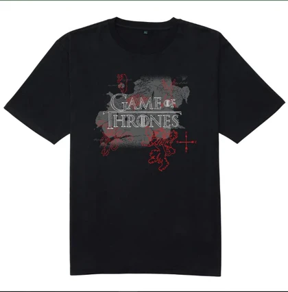 تیشرت گیم اف ترونز تیشرت game of thrones طرح لوگو