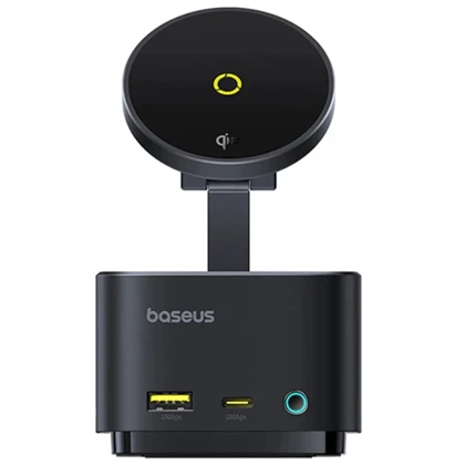 هاب تایپ‌سی 7 پورت و شارژر وایرلس بیسوس Baseus BS-OH122 B00072900121-00