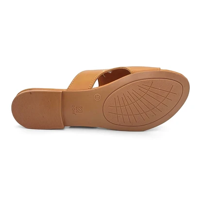 کفش صندل زنانه مدل sandal - 0019_Cognac