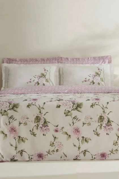 سرویس روتختی دو نفره Karaca Home مدل Rosales ساتن - سفید