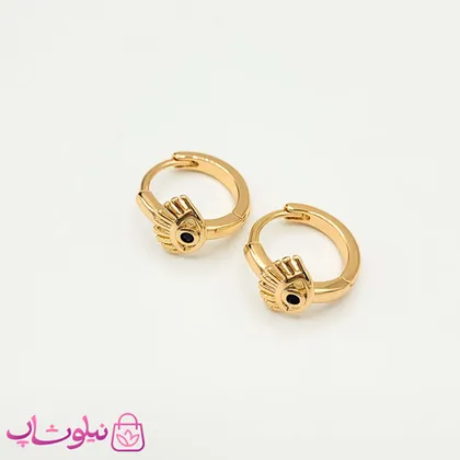 گوشواره حلقه‌ای زنانه ژوپینگ مدل چشم