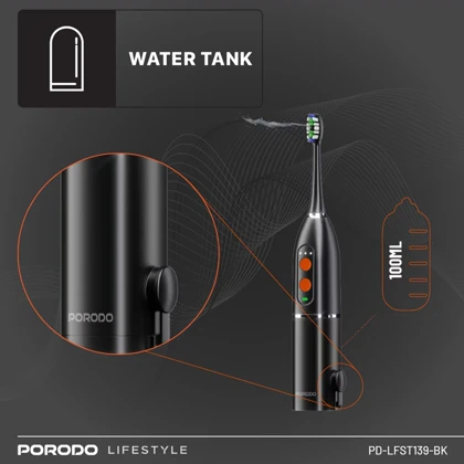 مسواک برقی سونیک و واترجت پورودو Porodo اصل مدل LFST139 ضدآب