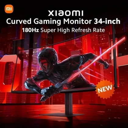 مانیتور گیمینگ خمیده شیائومی Xiaomi اصل مدل G34WQi سایز 34 اینچ