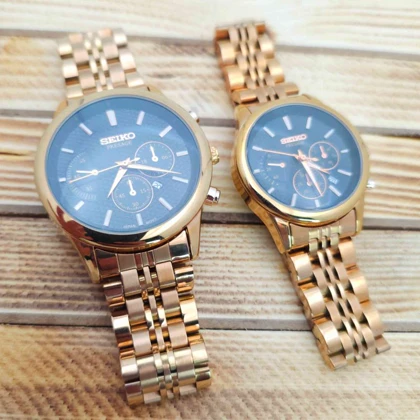 ساعت مچی ست مردانه و زنانه سیکو Seiko 884 موتور ژاپنی و سبک 3 موتوره