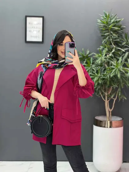 مانتو آستین گت سرجیب دوبل