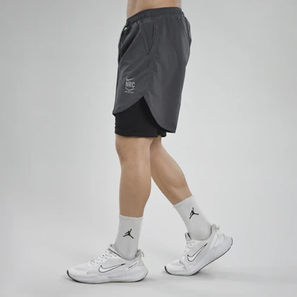 شلوارک کشاله دار ورزشی مردانه نایک مدل Dri Fit-4H0213 طوسی