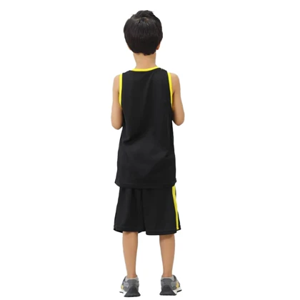 ست رکابی و شلوارک بسکتبالی ورزشی بچگانه لیکرز مدل Nike-PY-5A034 مشکی