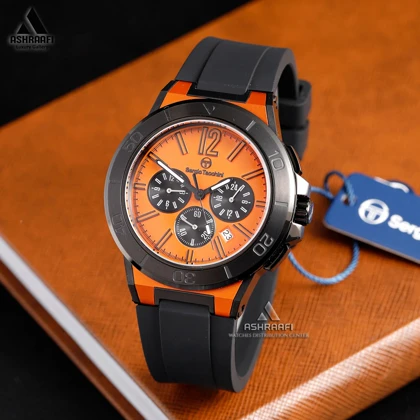 ساعت سرجیو تاچینی صفحه نارنجی Sergio Tacchini ST.1.10458-6