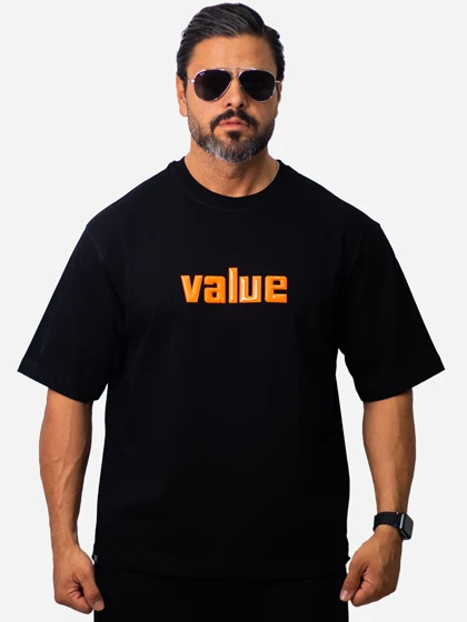 تیشرت مردانه value ماکان قواره دار کد 1073