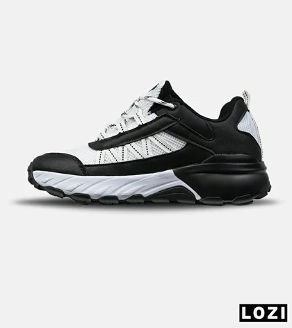 کفش کتانی طبی ورزشی سفید مشکی SKECHERS max protect مدل 8557