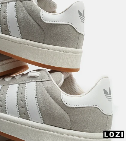 کفش کتانی مردانه و زنانه طوسی سفید ADIDAS Campus مدل 4237