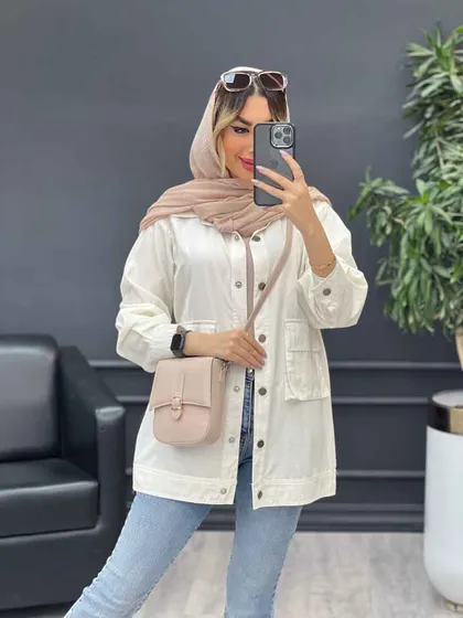 مانتو سه جیب پایین پاگن آیدا
