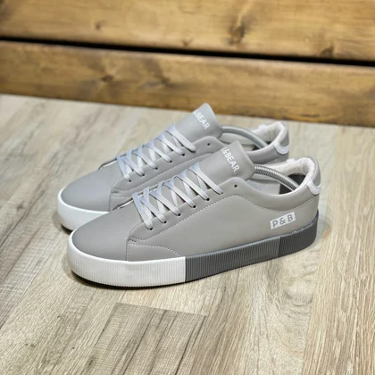 کفش کتانی مردانه مدل پول اند بیر pull&bear طوسی 41 تا 44