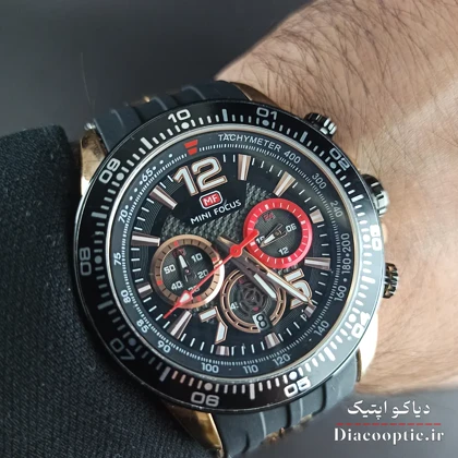 ساعت مچی مردانه موتور ژاپن برنت مینی فوکوس سه موتور مدل Mf0290G.04 بند رابر