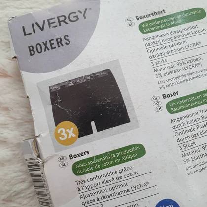 شورت مردانه لیورجی کد Z-YIU87 بسته 3 عددی