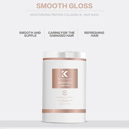 ماسک مو کراتین و کلاژن Keratine Queen مدل Moisturizing Protein Hair Mask