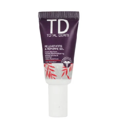 ژل ترمیم کننده و جوانساز پوست صورت توتال درم 15 میل