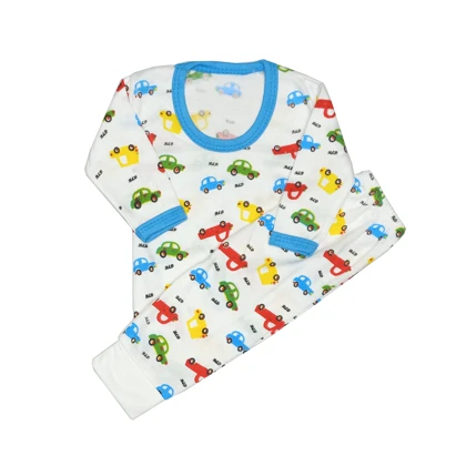 ست تیشرت آستین بلند و شلوار نوزادی مدل ماشین ها کد 081