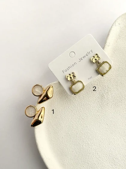 گوشواره صدفی مینیمال