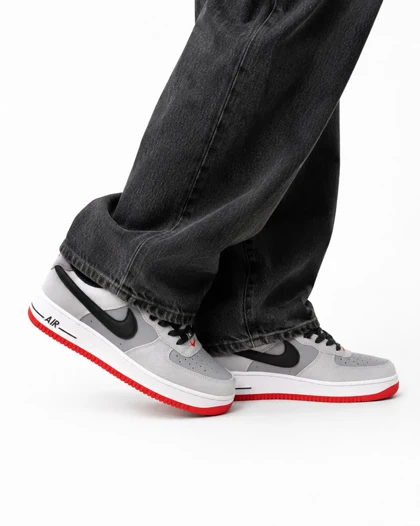 کتانی خارجی مردانه مدل جردن وان طوسی قرمز NIKE (های کپی )