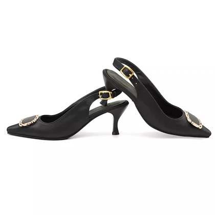 کفش مجلسی زنانه پاشنه‌دار 5 سانت مدل 400946 _ sandal valentino
