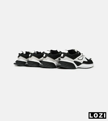 کفش کتانی سفید مشکی AMIRI Bone Runner
