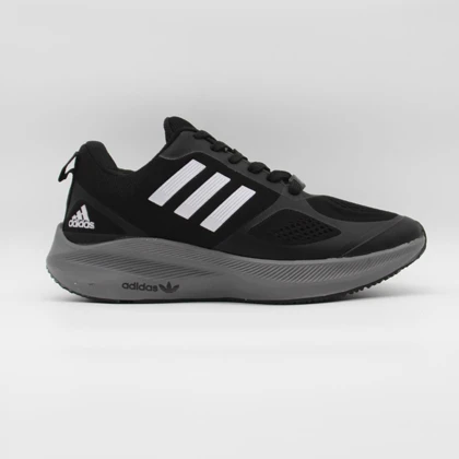 کتانی آدیداس مشکی طوسی کد 5278