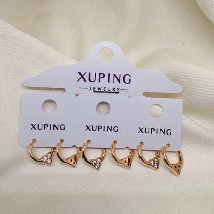 گوشواره ژوپینگ مدل «تپش قلب» | حلقه‌ای کوچک با درخشش عاشقانه