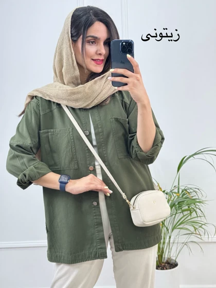 مانتو کتان آیین ( دارای ایراد جزئی )