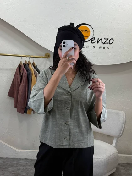 کراپ کت لینن اسلپ هانا