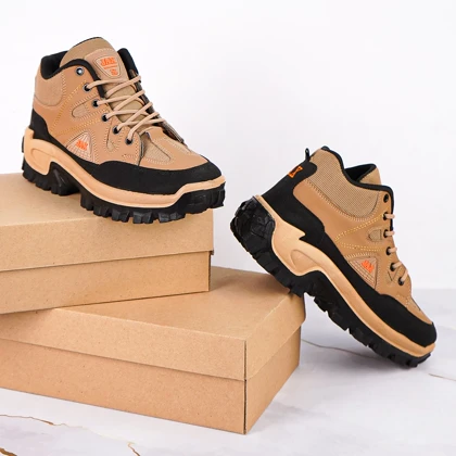 کفش ساق‌دار مردانه کرم مدل JAX