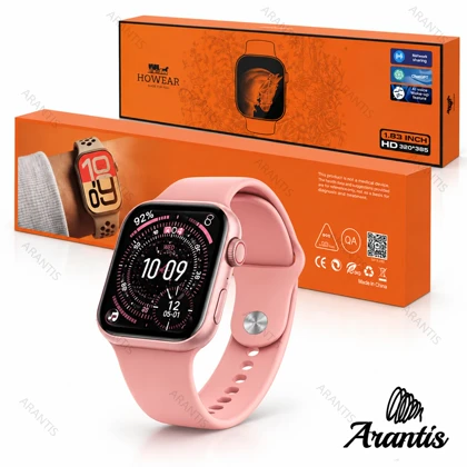 ساعت هوشمند HOWEAR Watch 11 Mini Pro صورتی مدل u-10943
