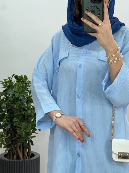 مانتو دکمه دار برکه کد 2970