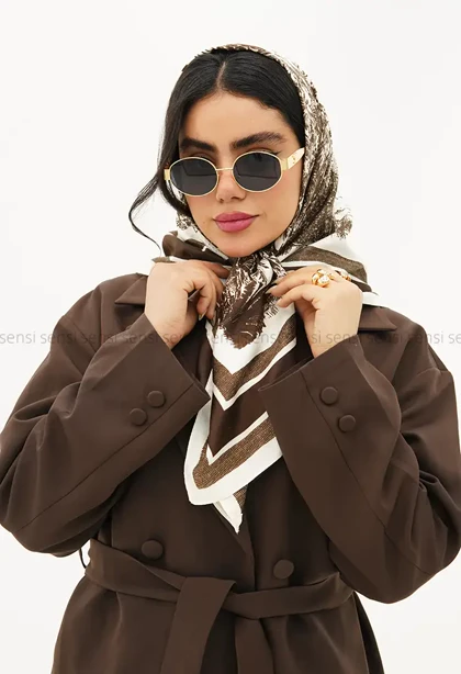 روسری فویلی طرح دارکد1005671